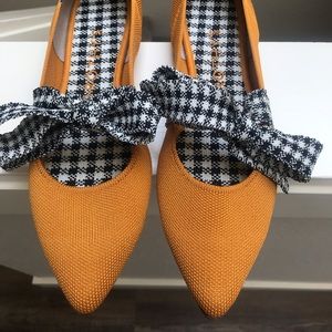 Rothy’s Golden Gingham Mary Janes, 9.5.